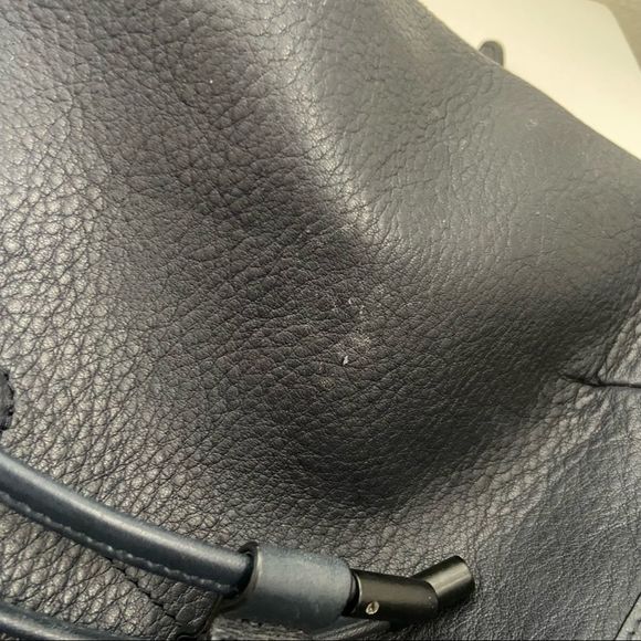 Rag & Bone navy leather backpack main image 13